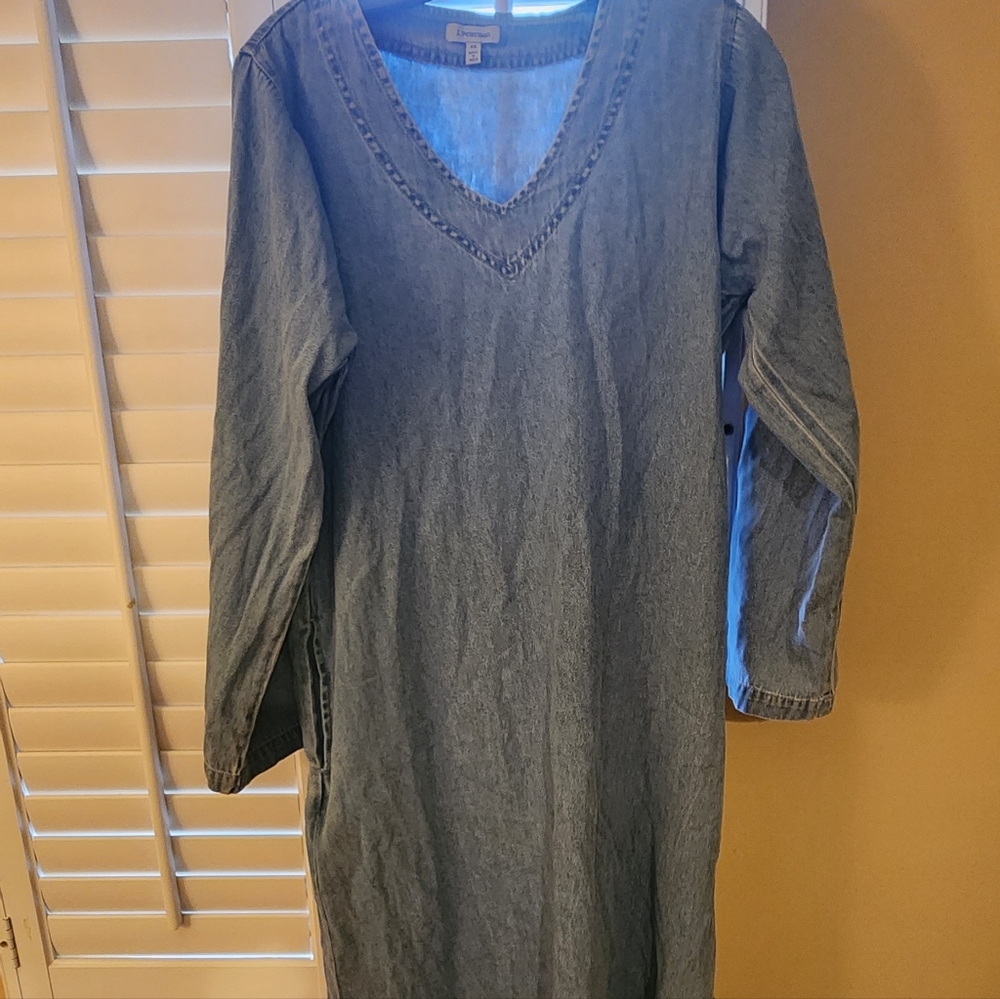 Jean Long Sleeve Dress